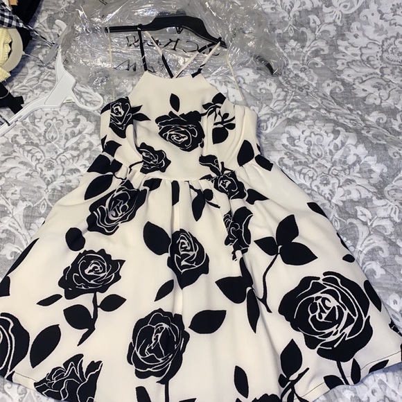 ROMEO + JULIET 🖤🤍ROSES🤍🖤DRESS - Picture 5 of 12